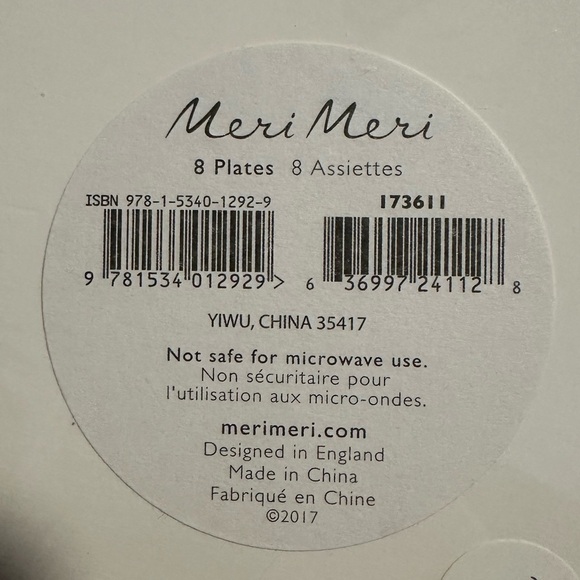 NEW Meri Meri Magical Unicorn Paper Plates Party Celebrate - Picture 5 of 5